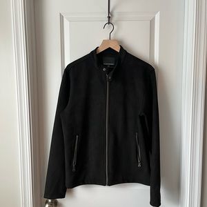 Men’s Black Faux Suede Jacket